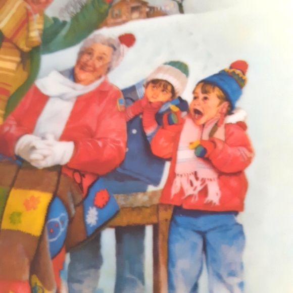 Knowles Csatari The Grandparent Collectors plate 1981 The Skating Lesson 8.5" - Picture 2 of 6